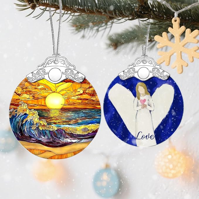 Stained Glass Ornament, Christmas Ornaments, Christmas Decorations - Image 5