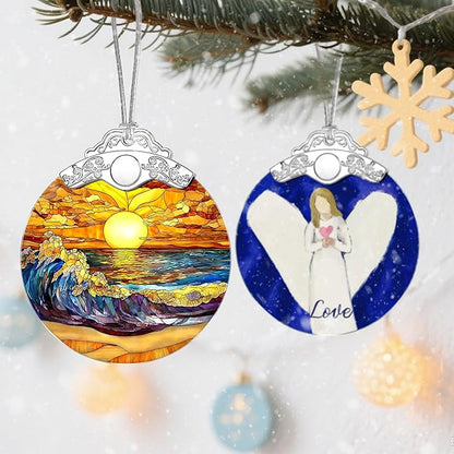 Stained Glass Ornament, Christmas Ornaments, Christmas Decorations - Image 5