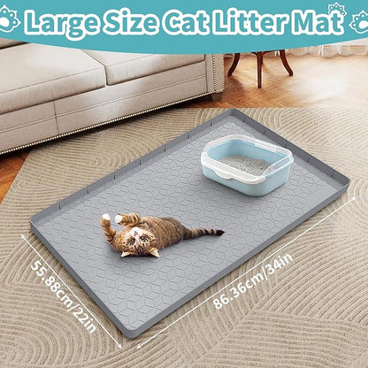 Cat Litter Mat, Silicone Cat Litter Box Mat - Image 4
