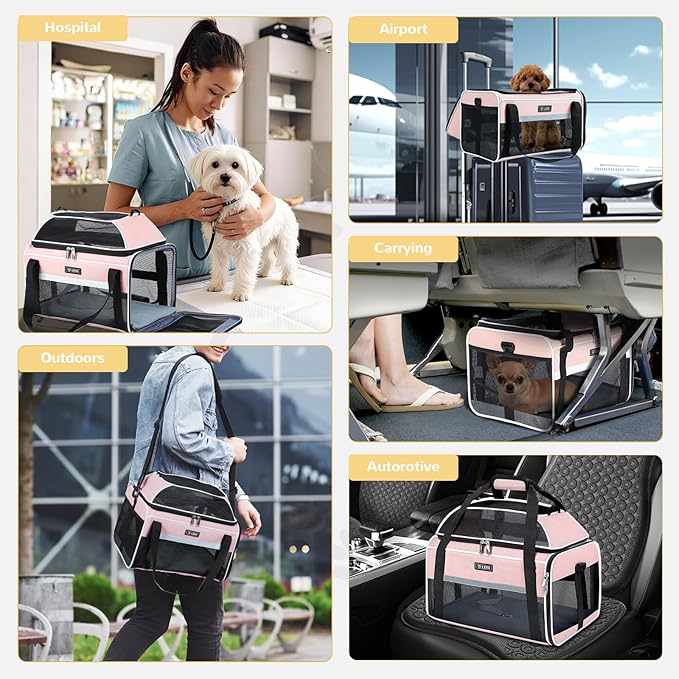 Lekereise Top-Expandable Pet Carrier 18x13x9.5 Inch Southwest Frontier Airline - Image 8