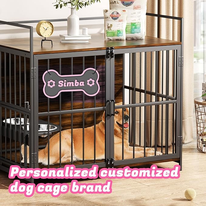 Personalized Dog Bone Name Sign, Custom Kennel Accessories, Dog Wall Decor - Image 6