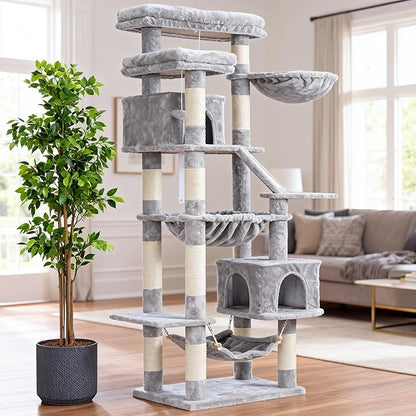 Heybly Cat Tree, 71-Inch-Tall Tower - Image 9