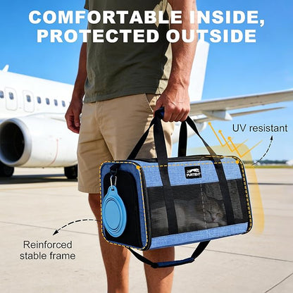 Pet Carrier Airline Approved, Soft Sided Cat Carrier - Image 5