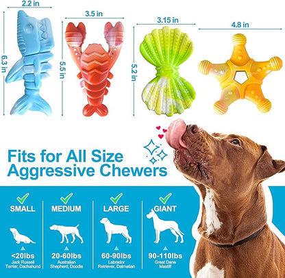 PETSTA Dog Chew Toys for Aggressive Chewers, Durable Dog Toys for Large Dogs - Image 3