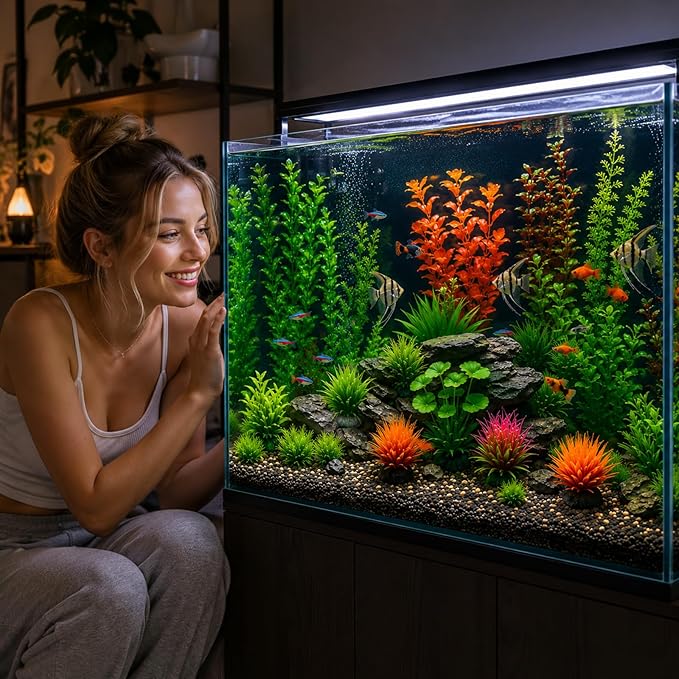 16-Piece Artificial Aquarium Plants Set – Vibrant, Realistic Fish Tank - Image 2