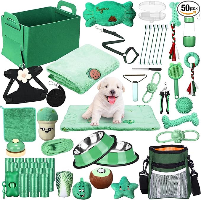Abbylike 50 Pcs Puppy Supplies Starter Kit by Abbylike