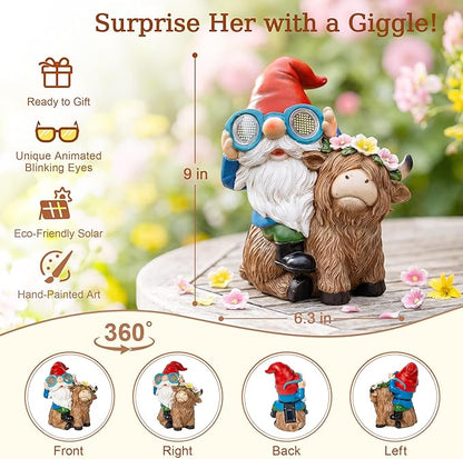 C&Y&G&X Solar Garden Gnome Statue - Image 3
