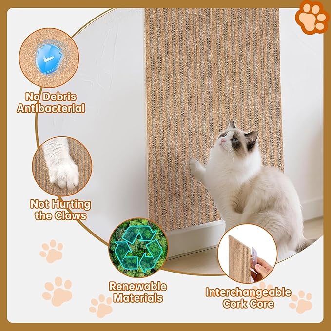 Natural Cork Cat Scratcher Boards - Image 6