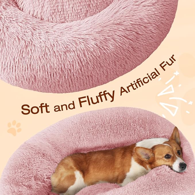 JOLLYVOGUE Dog & Cat Bed, Calming Anti-Anxiety Pet Bed - Image 3