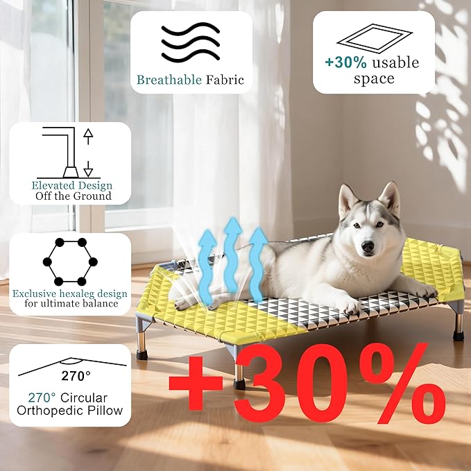 Kuntrust Elevated Outdoor Dog Bed - Image 2