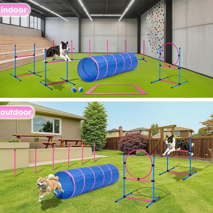 Dog Agility Course Backyard Set, Dog Agility Equipment, Pet obstacle Course - Image 8