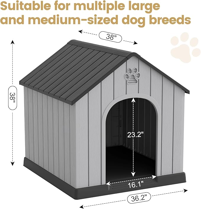 Fancyango Large Dog House Outdoor Indoor - Image 3