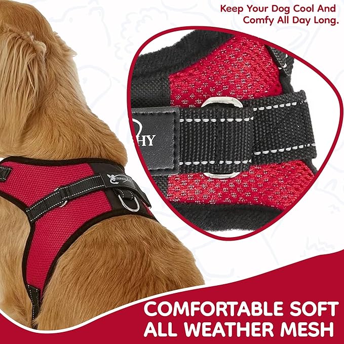 No Pull Reflective Adjustable Dog Harness - Image 3