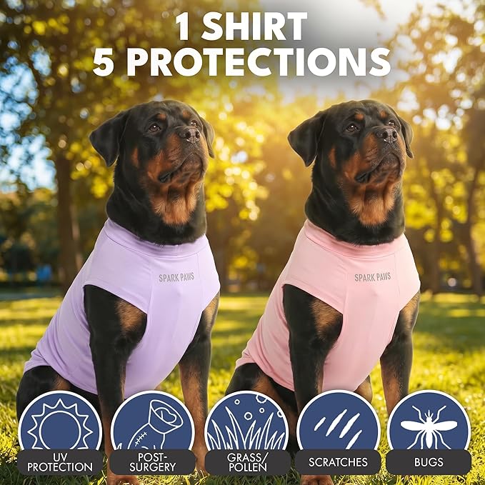 Spark Paws Sunblock Dog T-Shirt, SPF30 Protection, Lightweight Breathable Quick - Image 4
