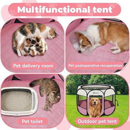 Dog Cat Playpen Indoor Outdoor for Puppy Pet Dogs Cat Recovery After Surgery - Image 3