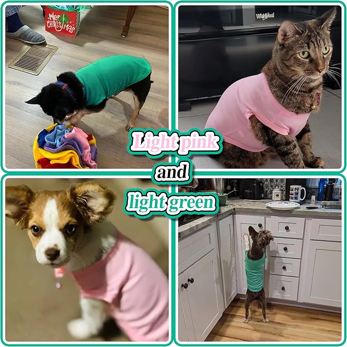 2 Pack Solid Color Dog Shirts – Lightweight, Breathable Pet T-Shirts, Durable - Image 6