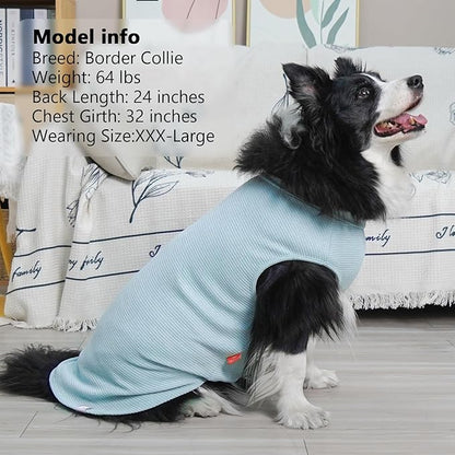 KYEESE 2Pack Waffle Dog Shirts, Lightweight Sleeveless Dog T Shirts - Image 8
