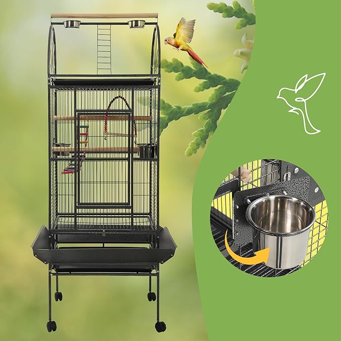 68'' Large Parrot Cage, Large Bird Cages - Image 3
