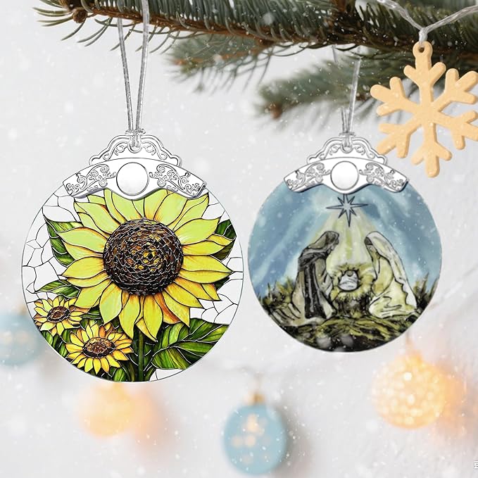 Stained Glass Ornament, Christmas Ornaments, Christmas Decorations - Image 5