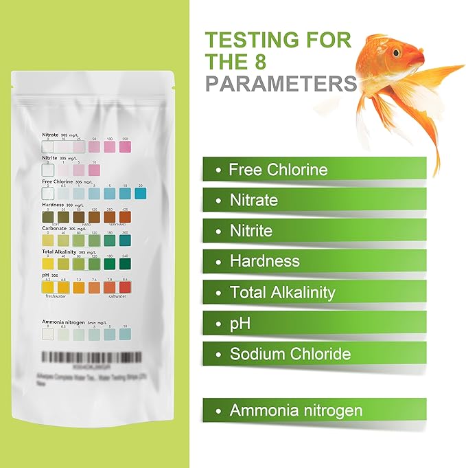 AAwipes Aquarium Ammonia Test Strips 8-in-1 |25 Strips | Quick & Accurate Water - Image 4