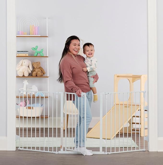 Regalo 76 Inch Super Wide Configurable Baby Gate, Includes 4 Pack of Wall by Regalo