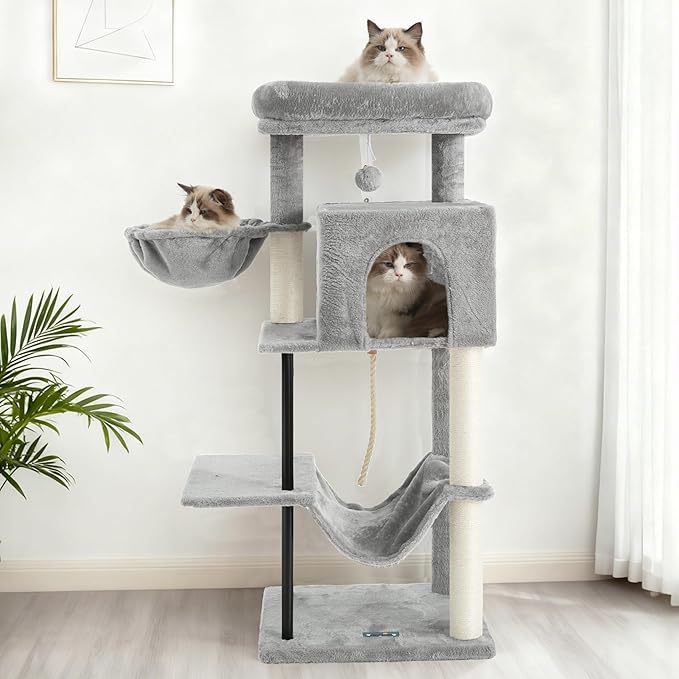 Gitelsnour Cat Tree, Cat Tower for Indoor Cats, 43.3 inch Cat Tree Tower - Image 9