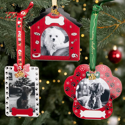 UNIQOOO Pet Christmas Acrylic Picture Frame Ornaments - Image 6