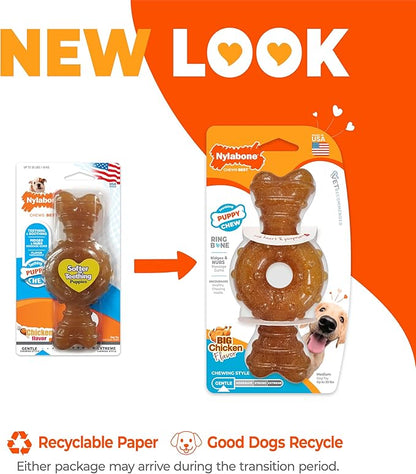 Nylabone Ring Bone Puppy Chew Toy - Image 3