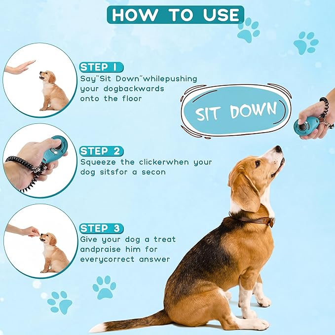 Dog Training Clicker with Sring Wrist and Keyring - Image 7