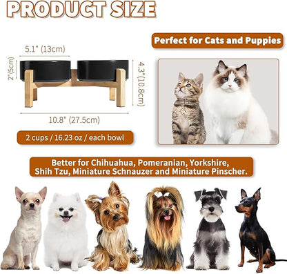Elevated Ceramic Dog Bowl Set - Image 2