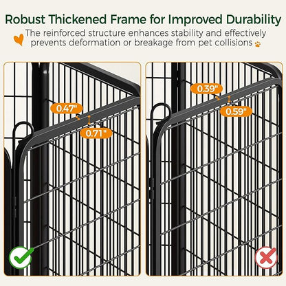 Yaheetech Dog Playpen Outdoor, 40 inch 24 Panels Dog Pen Indoor Heavy Duty - Image 7