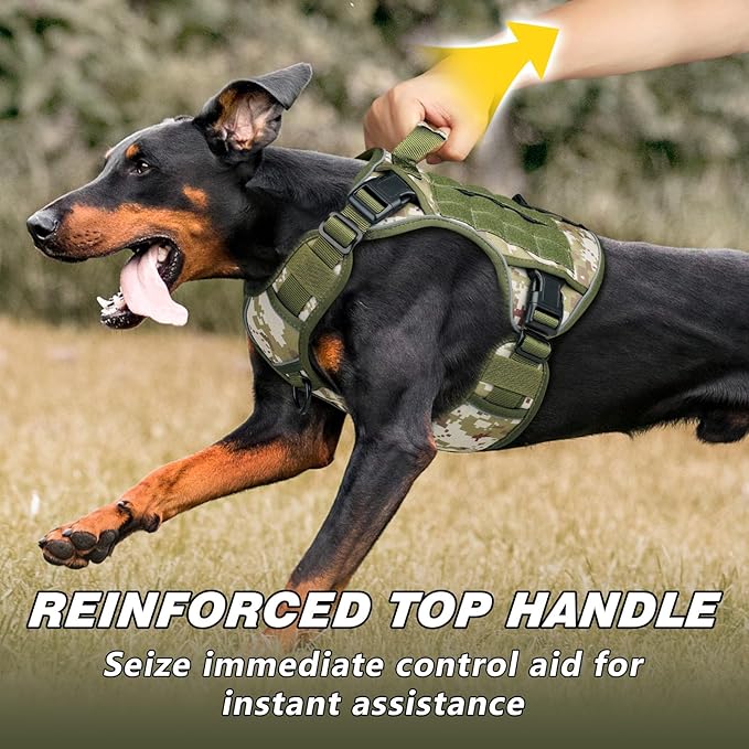 WINGOIN Tactical Dog Harness for Large Dogs, Heavy Duty No Pull Dog Harness - Image 3