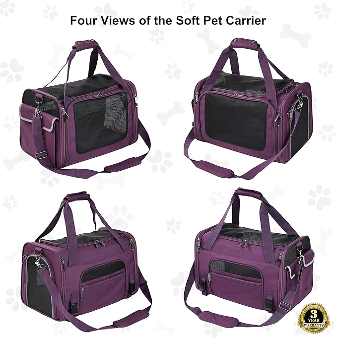 EliteField Deluxe Soft-Sided Pet Carrier, Travel Bag - Image 4