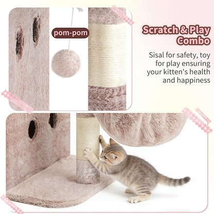Heybly Cat Tree, 26.3-inch Cat Tower - Image 7