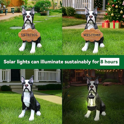 Boston Terrier Dog Garden Statue - Image 6