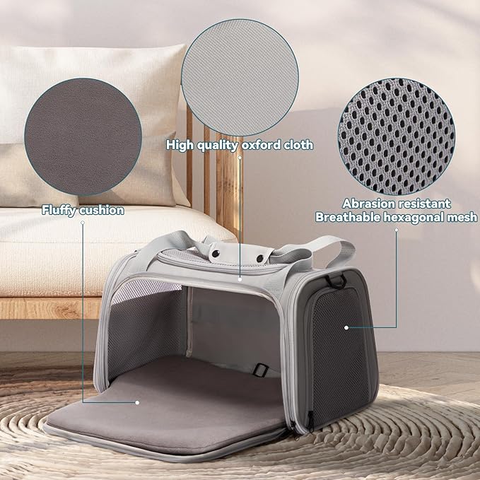 PETSFIT Cat Carrier Airline Approved, Soft Carrier - Image 3