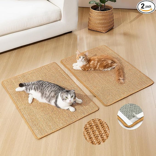 Cat Scratcher Mat, Sisal Cat Scratch Pad by Conlun
