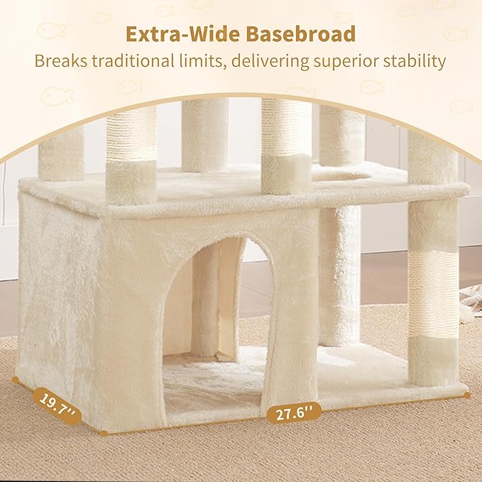 Heybly Cat Tree, 71-Inch Tall Cat Tower - Image 3