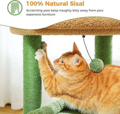 PEQULTI Cat Tree Cactus Cat Tower - Image 7