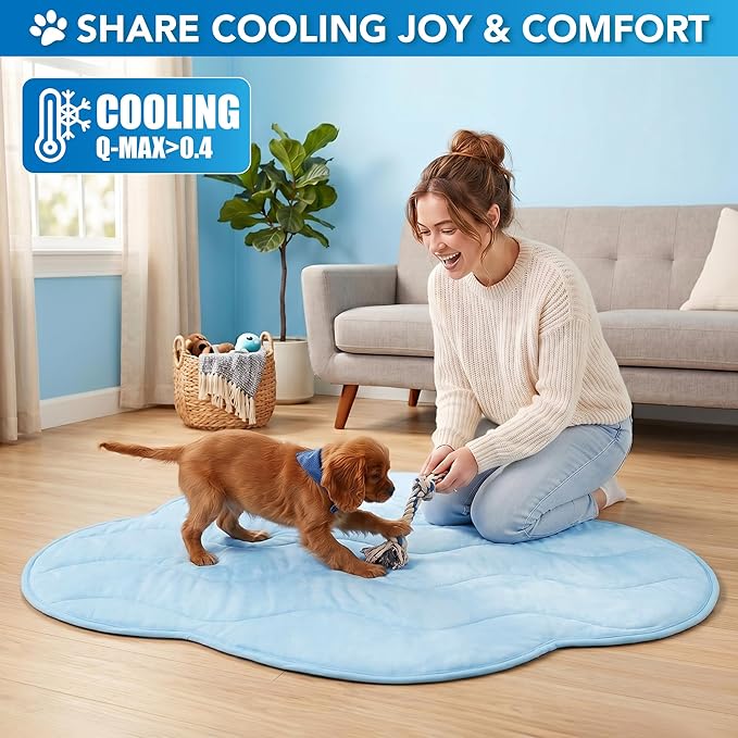 PetAmi Dog Cooling Mat, Cloud Shape, Pet Pad - Image 6