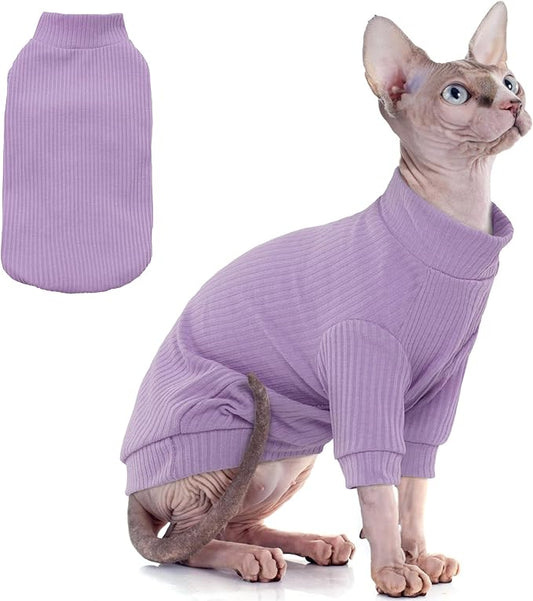 PUMYPOREITY Cat Clothes: Stretchy Cat Shirt & Sweater by PUMYPOREITY