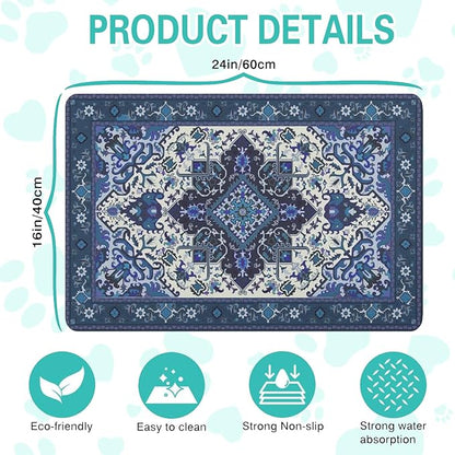 Pet Feeding Mat for Floors Waterproof Dog Mat for Food and Water Absorbent - Image 5