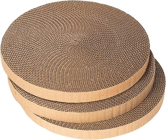 Round cat Scratcher Refill, 10 inch Diameter, 7/8 inch Thickness Scratcher by Unknown