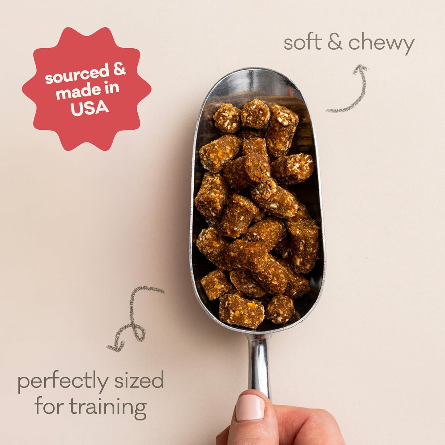 Polkadog Wonder Nuggets – Soft & Chewy Dog Treats with Sweet Potato & Beef – Healthy, Limited Ingredient Training Treats for All Dog Breeds and Ages – Natural, Made in USA – 10 oz