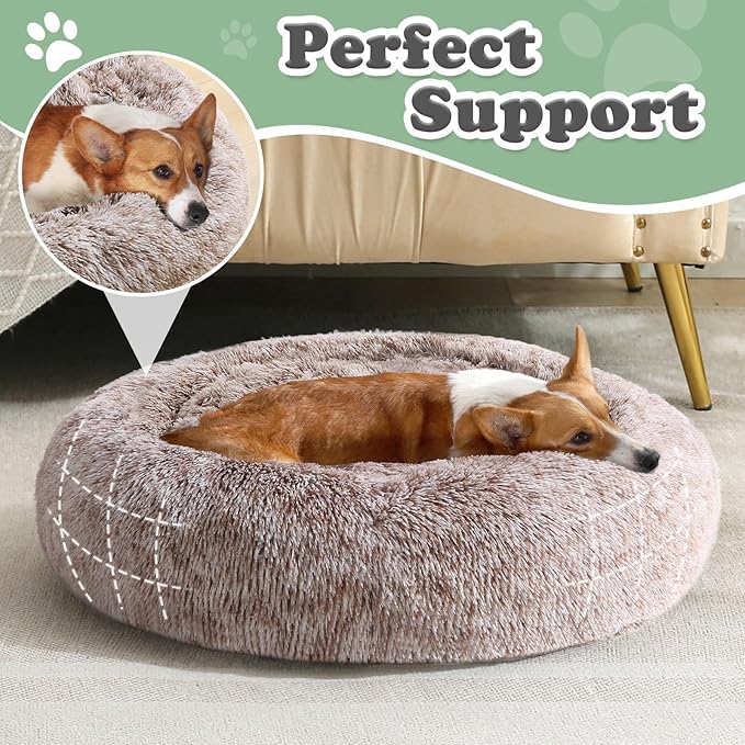 JOLLYVOGUE Dog & Cat Bed, Calming Anti-Anxiety Pet Bed - Image 3
