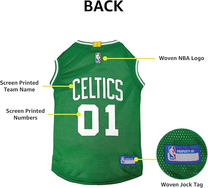 Pets First NBA BOSTON CELTICS DOG Jersey, Large - Image 7