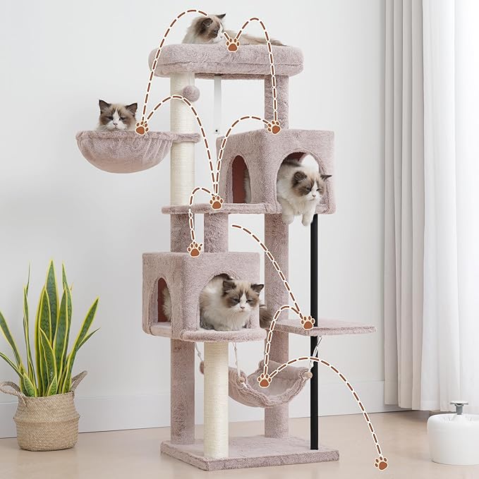 Gitelsnour 51.2'' Cat Tree Tower, Cat Tower - Image 5