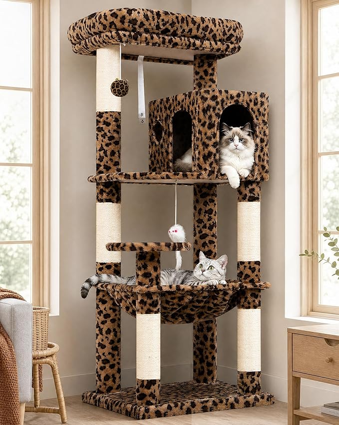 Globlazer Leopard Cat Tree Tower by Globlazer