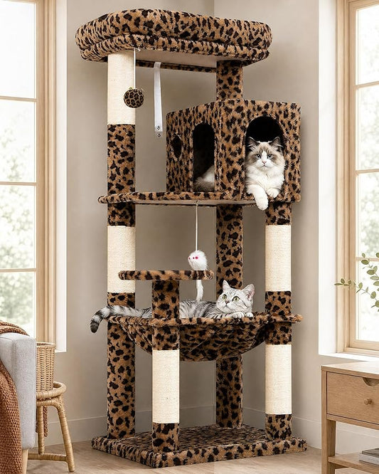 Globlazer Leopard Cat Tree Tower by Globlazer