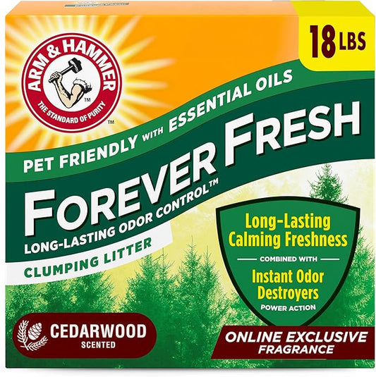 Arm & Hammer Forever Fresh Clumping Cat Litter Cedarwood, Pet Friendly by ARMHAMMER